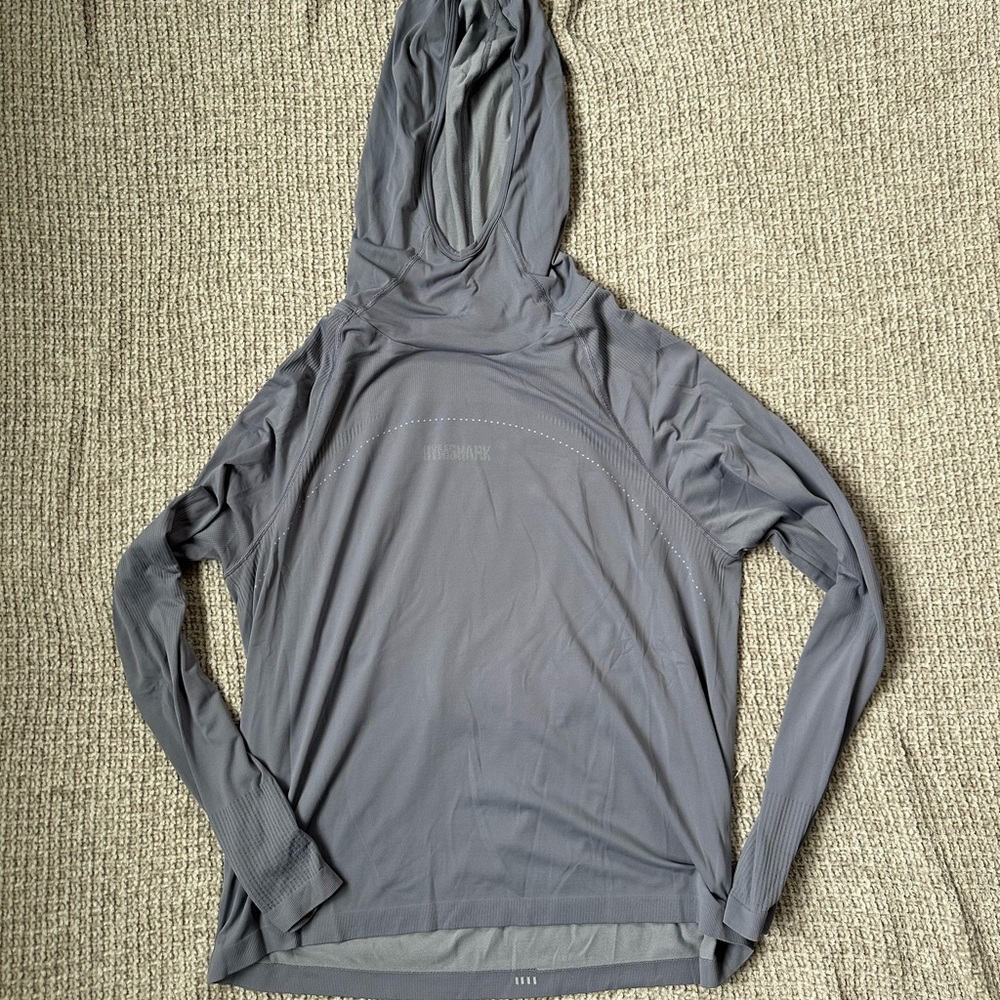 Purple Gym Shark Hooded Longsleeve